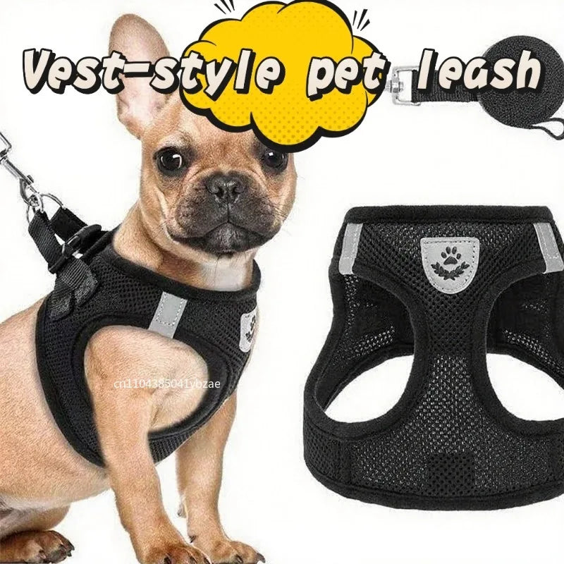 Colete Peitoral Com Guia. (Para Gatos e Cães Pequenos Porte)