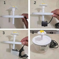 Fonte de água elétrica filtrante para gatos.