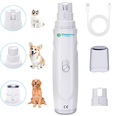 Aparador de unhas para pets elétrico. (Recarregável por usb)